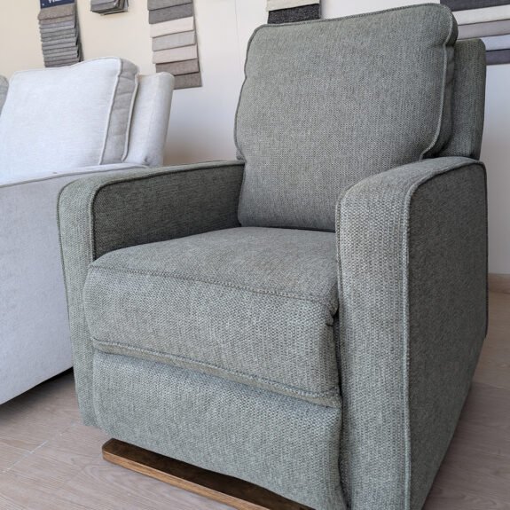 Mecedora DULCE con base de madera | Reclinable Manual | Gira 360 |